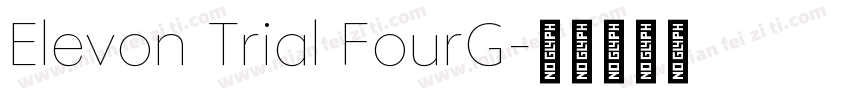 Elevon Trial FourG字体转换